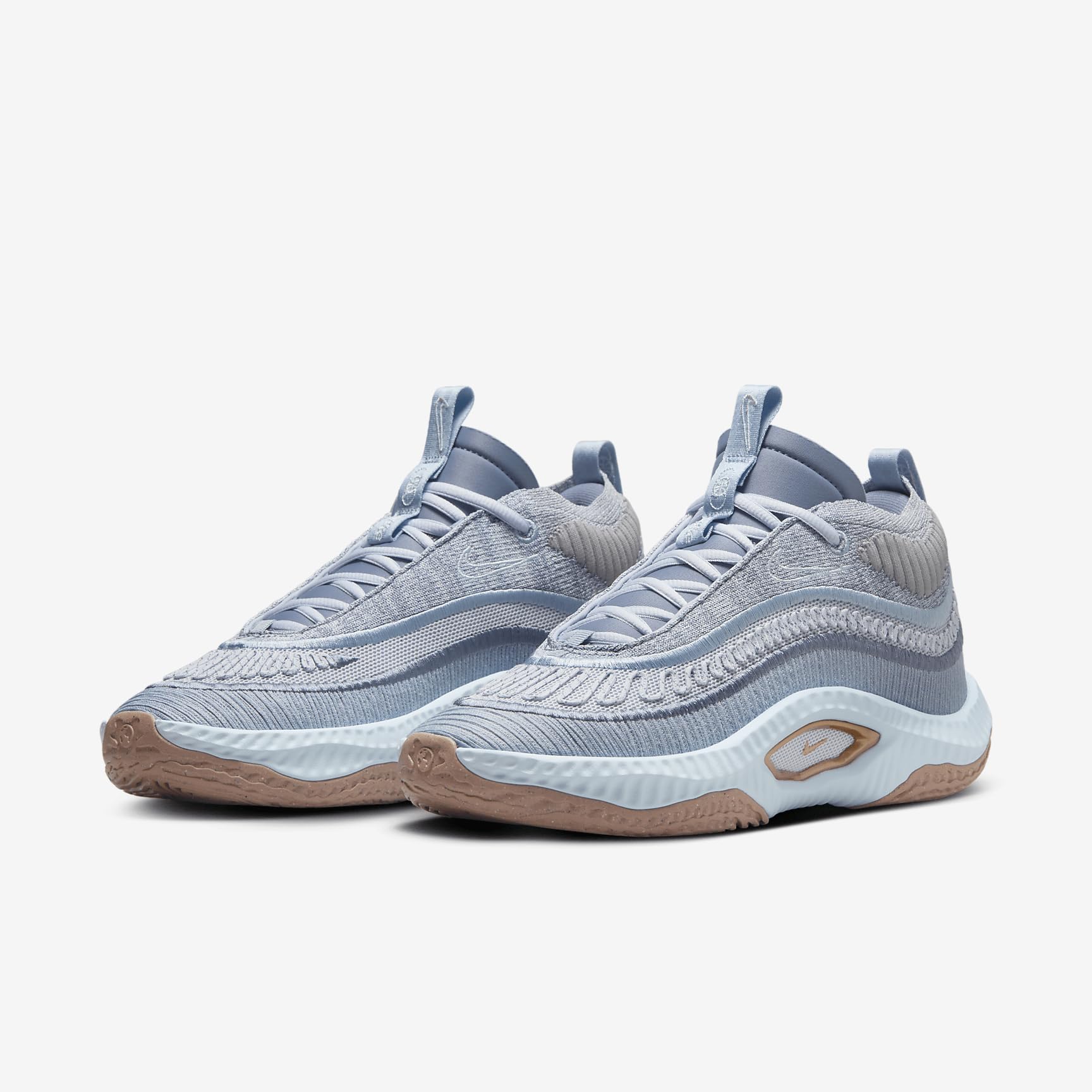 Cosmic Unity 3 Women's Basketball Shoes (HF1573-001, Football Grey/Dusted Clay/Light Armory Blue/Glacie) Size 9.5