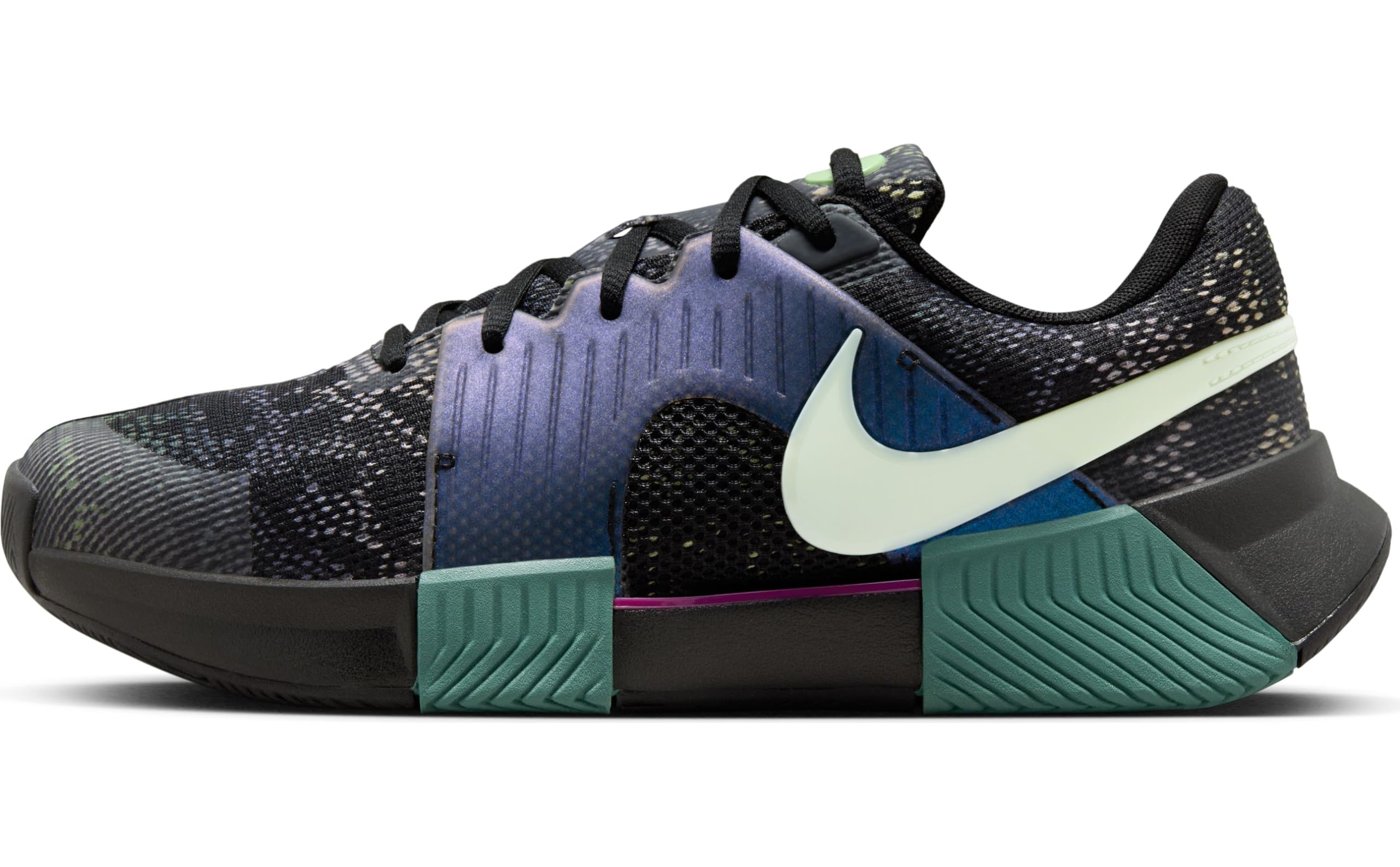Nike GP Challenge 1 "Osaka Women's Hard Court Tennis Shoes (FJ1810-001, Black/Multi-Color/Bicoastal/Vapor Green) Size 6.5