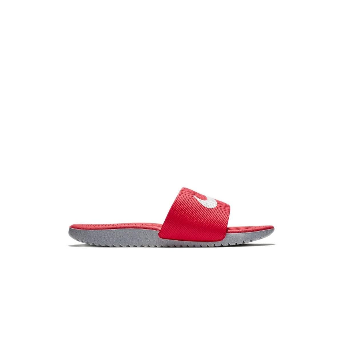 Nike Kids Kawa Slide , Red White, 2 Big Kid