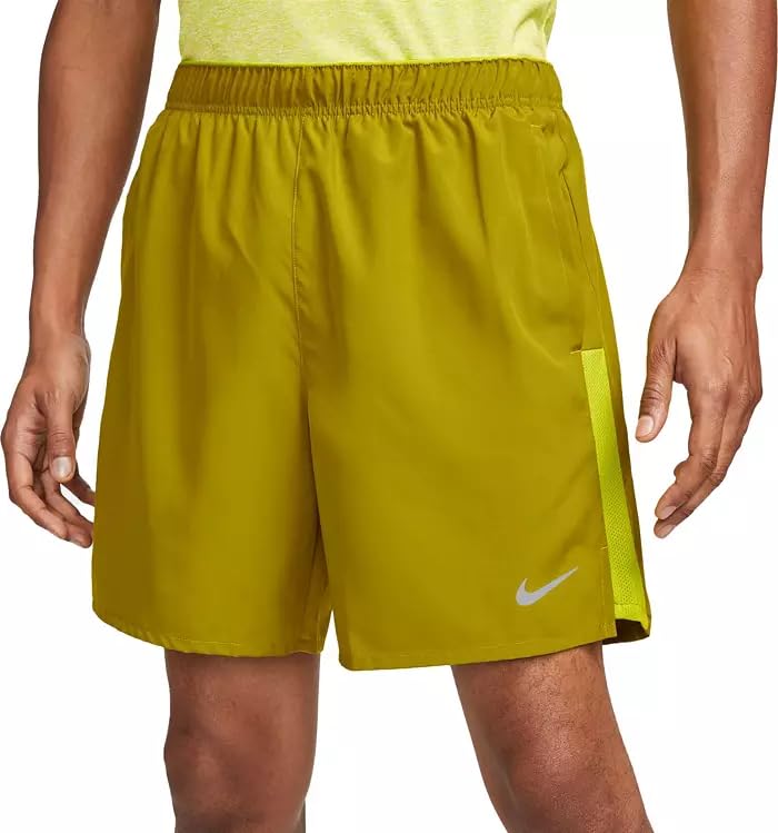 Nike Men's Dri-FIT Challenger 7" Brief-Lined Versatile Shorts (US, Alpha, X-Large, Regular, Regular, Moss)