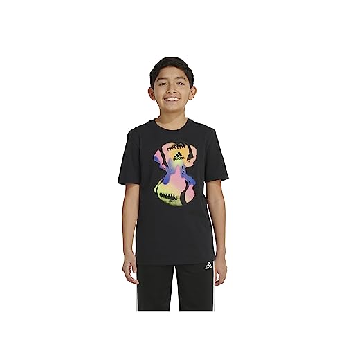 adidas Boys' Short Sleeve Cotton Camo Bos Logo T-Shirt