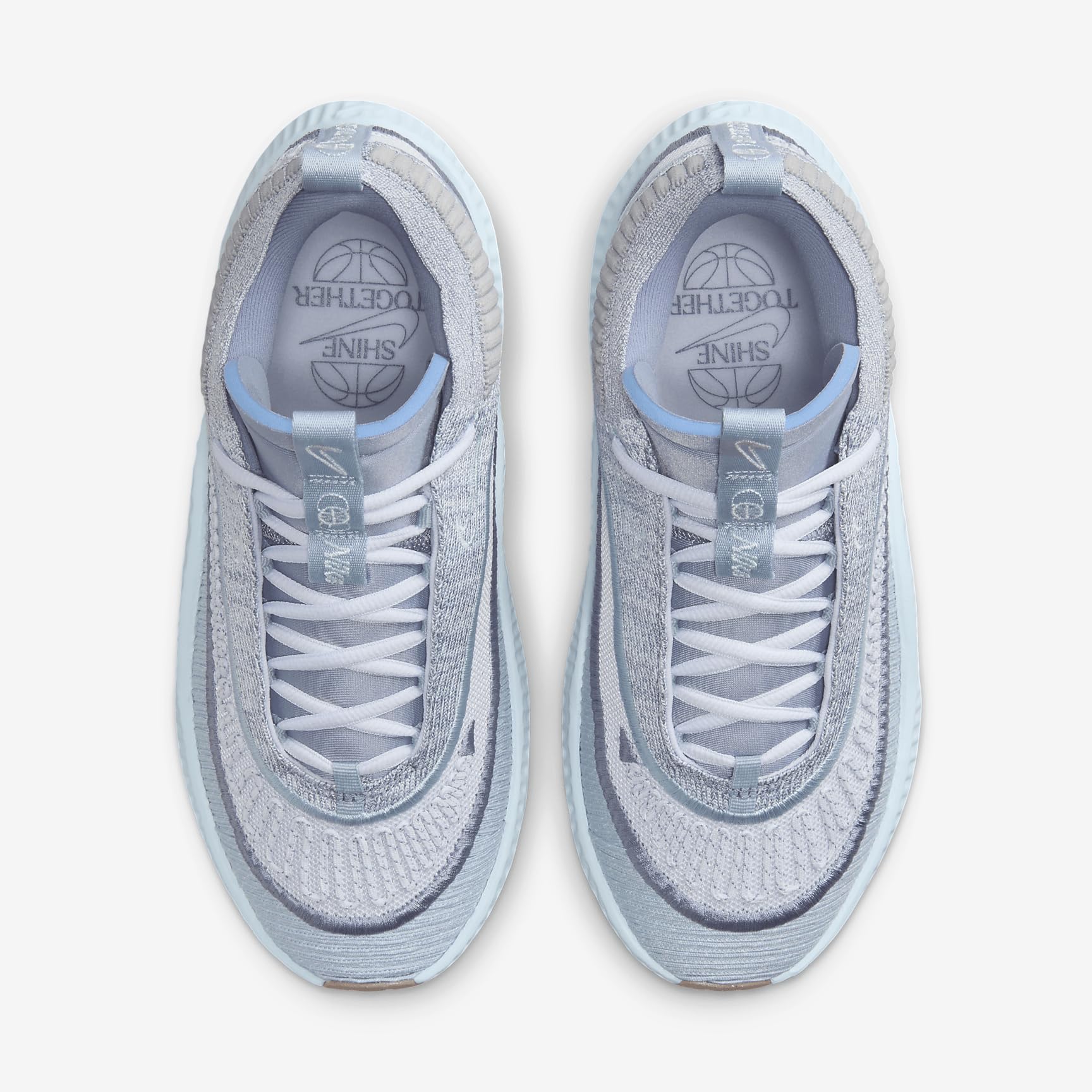 Cosmic Unity 3 Women's Basketball Shoes (HF1573-001, Football Grey/Dusted Clay/Light Armory Blue/Glacie) Size 9.5
