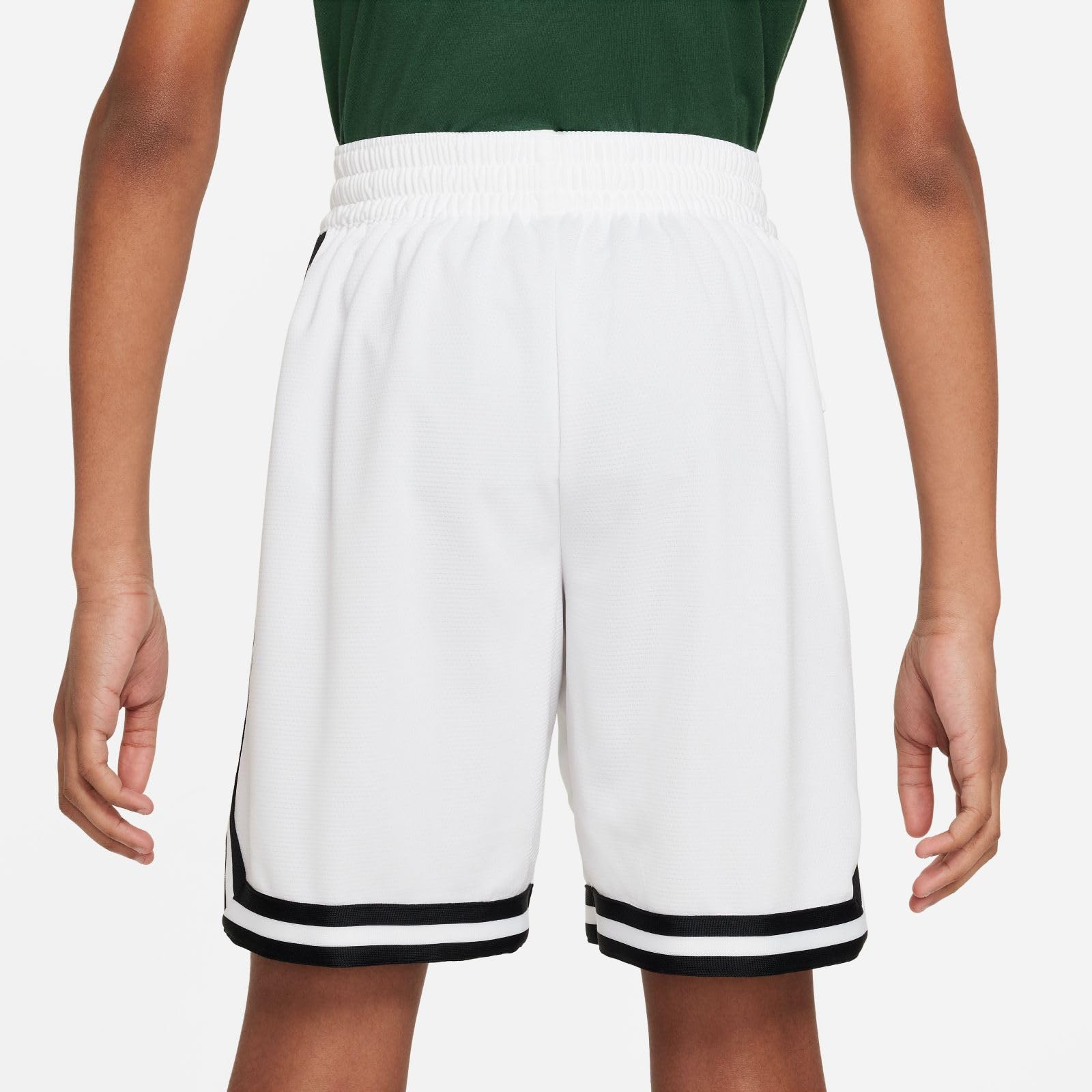 Nike Dri-FIT DNA Big Kids' (Boys') Basketball Shorts (White/Black, FJ6802-100) Size Small