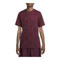 Nike Club Men's Allover Print T-Shirt (Night Maroon)