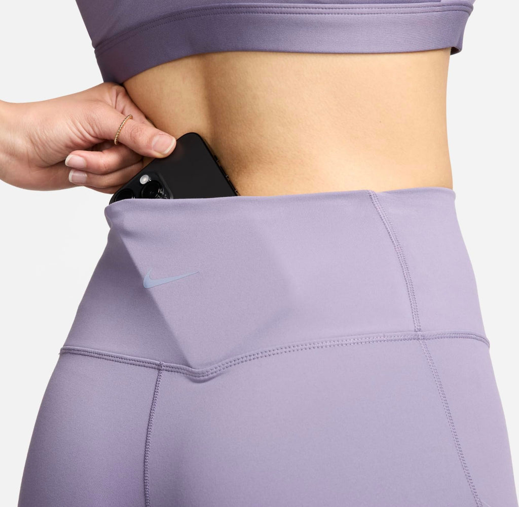 Nike Dri-FIT One Women's High-Waisted 8" Biker Shorts Tight Fit (US, Alpha, XX-Large, Regular, Regular, Daybreak 509)