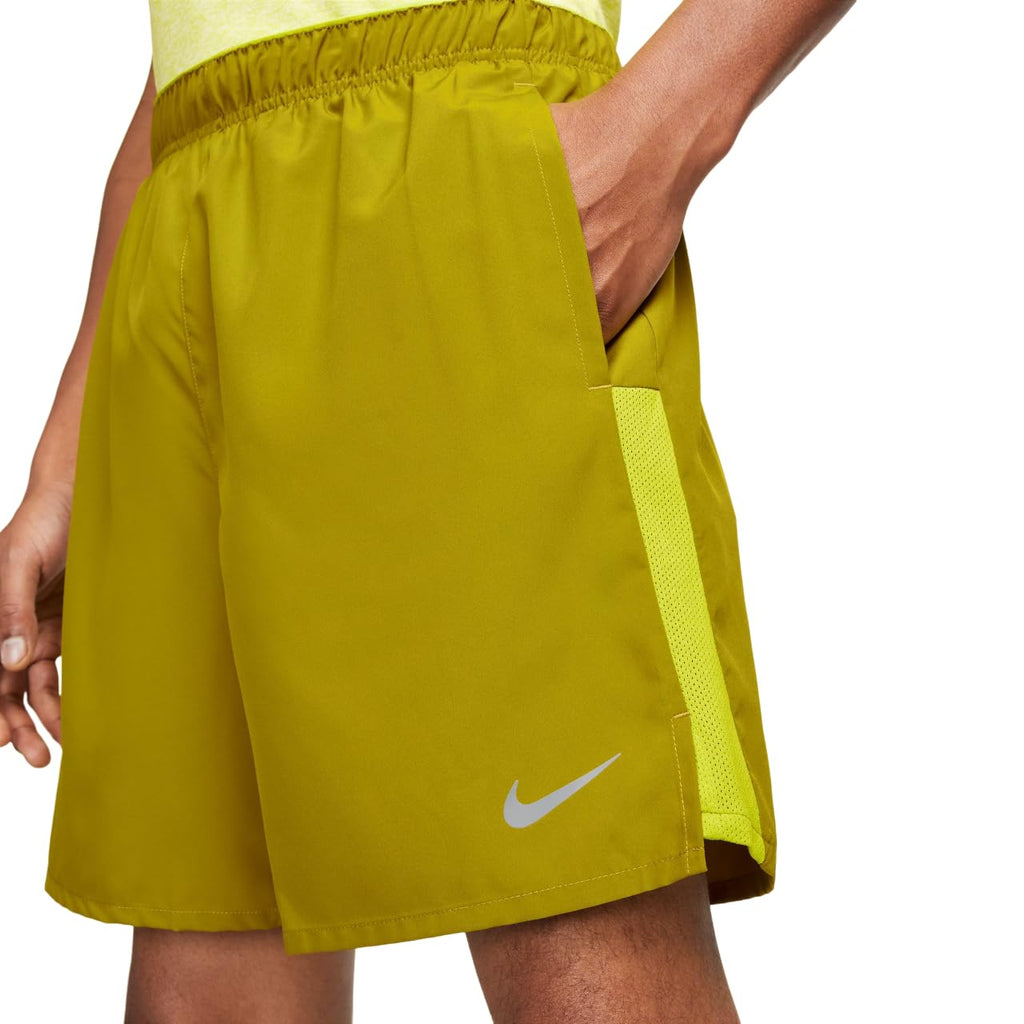Nike Challenger Men's Dri-FIT Brief-Lined Running Shorts (Moss Green) Size Small