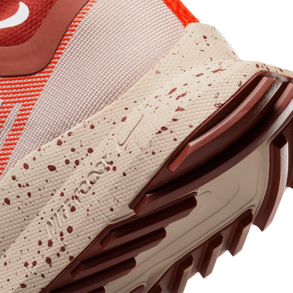 Nike React Pegasus Trail 4 Gore-Tex Men's Trainers DJ7926 (Diffused Taupe/Dark Pony/Sail/Picante Red 200), Diffused Taupe Dark Pony Sail Picante Red, 13