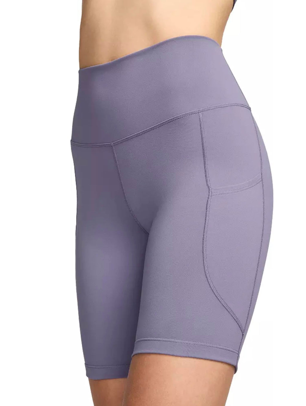 Nike Dri-FIT One Women's High-Waisted 8" Biker Shorts Tight Fit (US, Alpha, XX-Large, Regular, Regular, Daybreak 509)